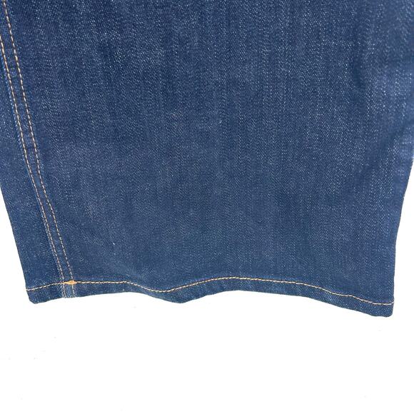 New Marciano By Guess Kylie Relaxed Denim Wide Leg Pants Dark Jeans 25 x 34 - Picture 13 of 15